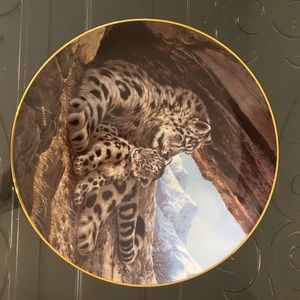 Vintage Bradex The Snow Leopard Plate